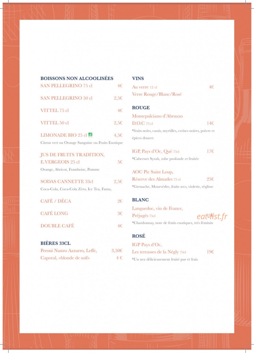 Toto Bello — carte page 2