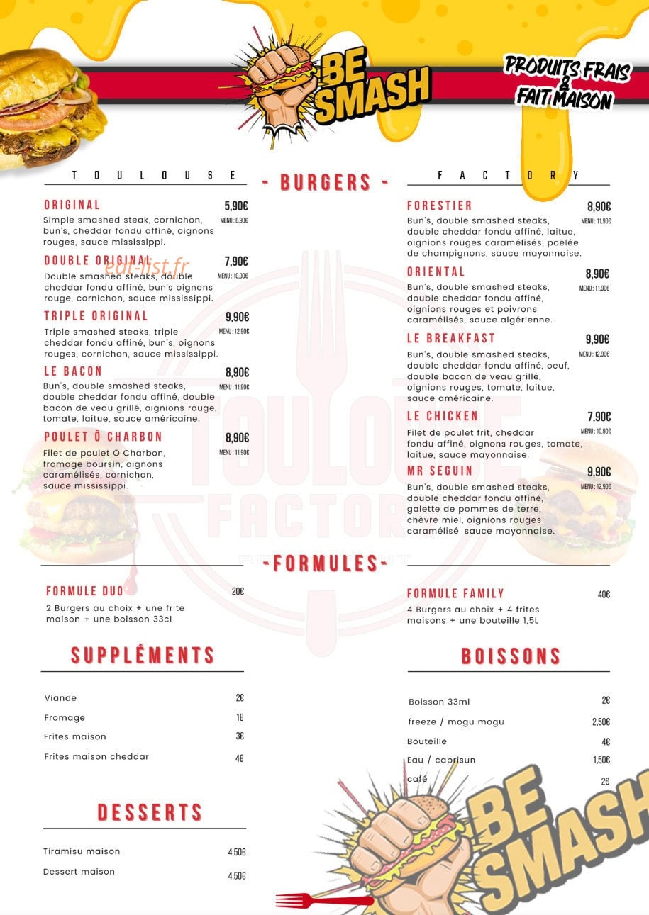 Toulouse Factory — carte page 4