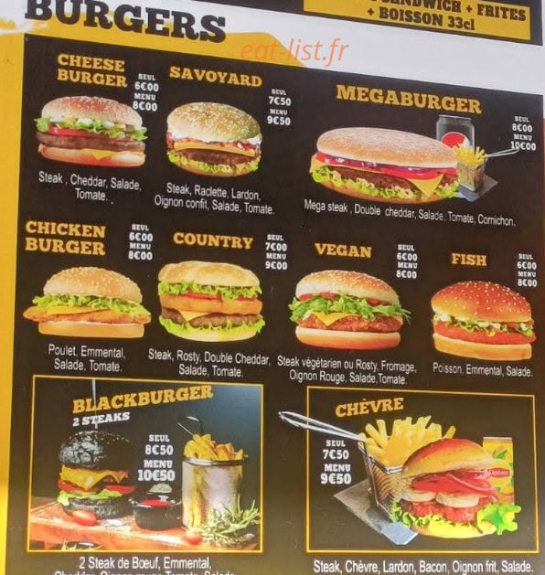 Villa tacos burger — carte page 4