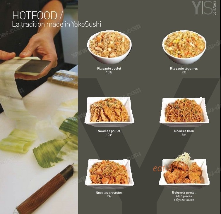 Yoko Sushi — carte page 6