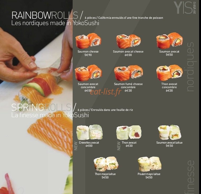 Yoko Sushi — carte page 12