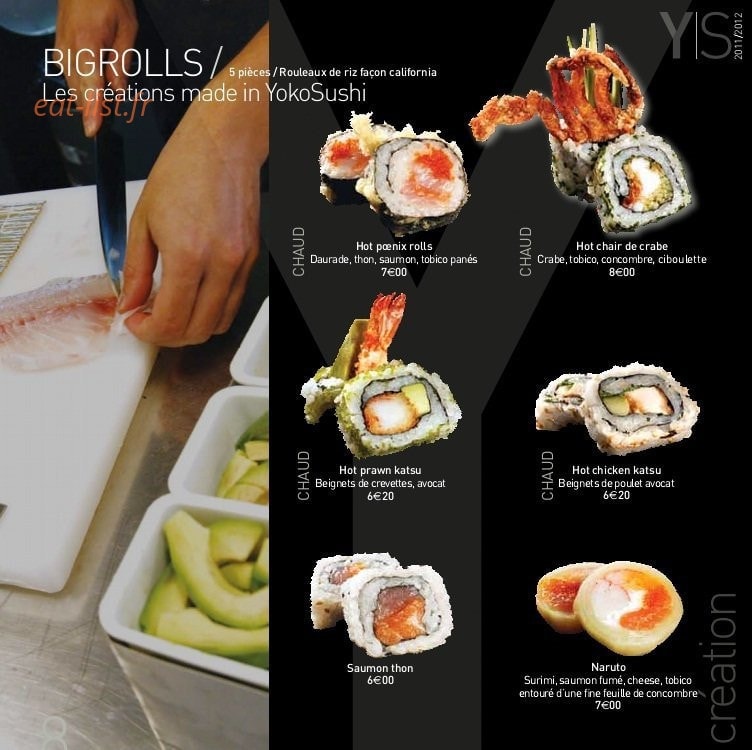 Yoko Sushi — carte page 8