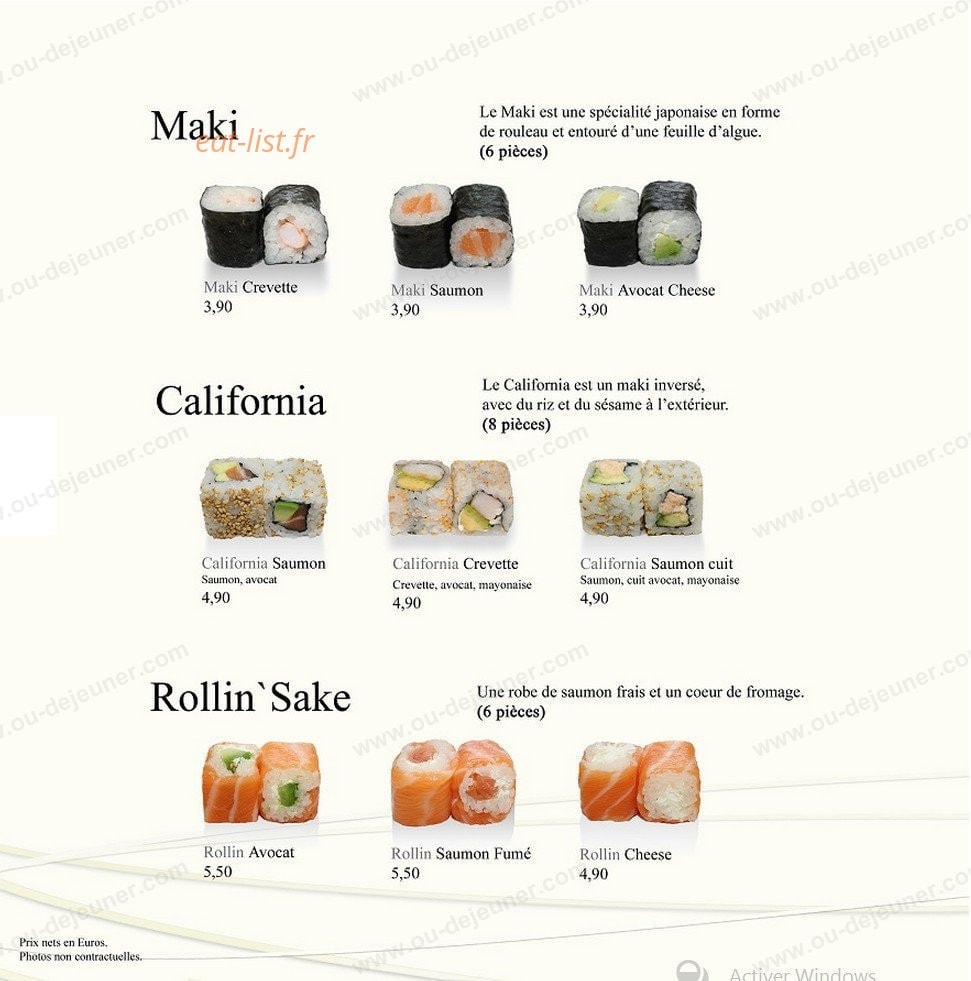 Zen Saï — carte page 11