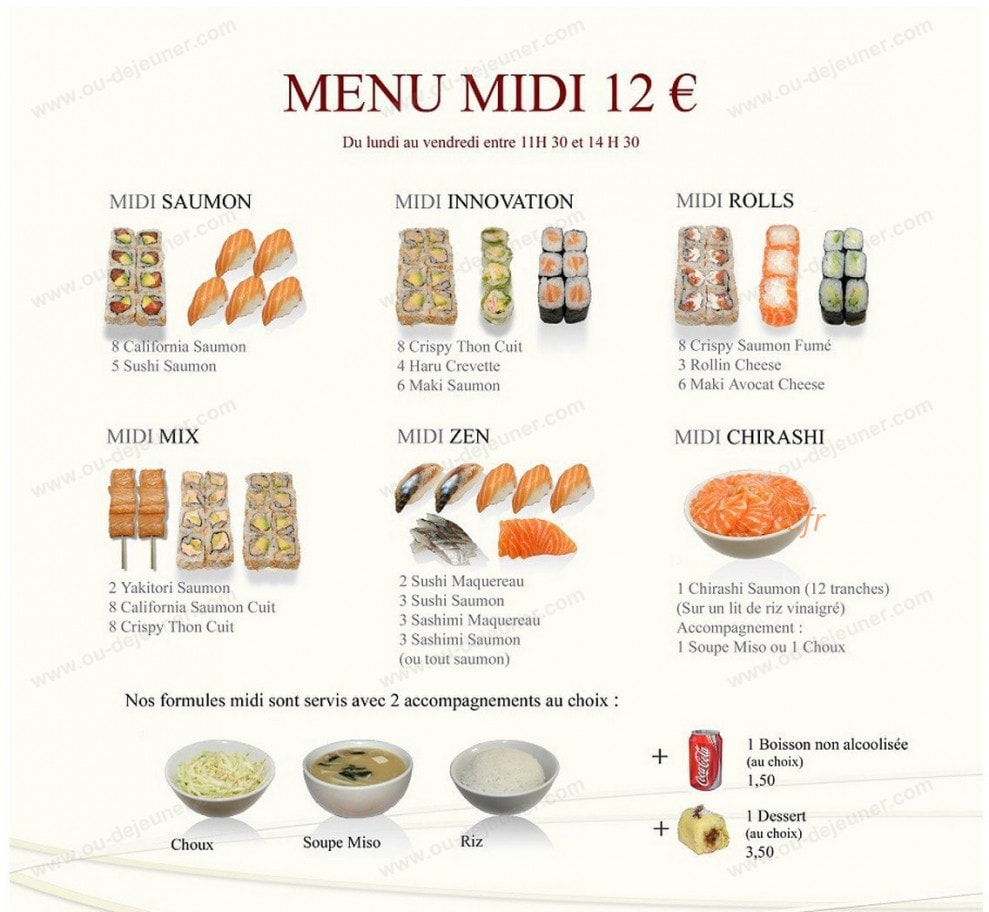 Zen Saï — carte page 1