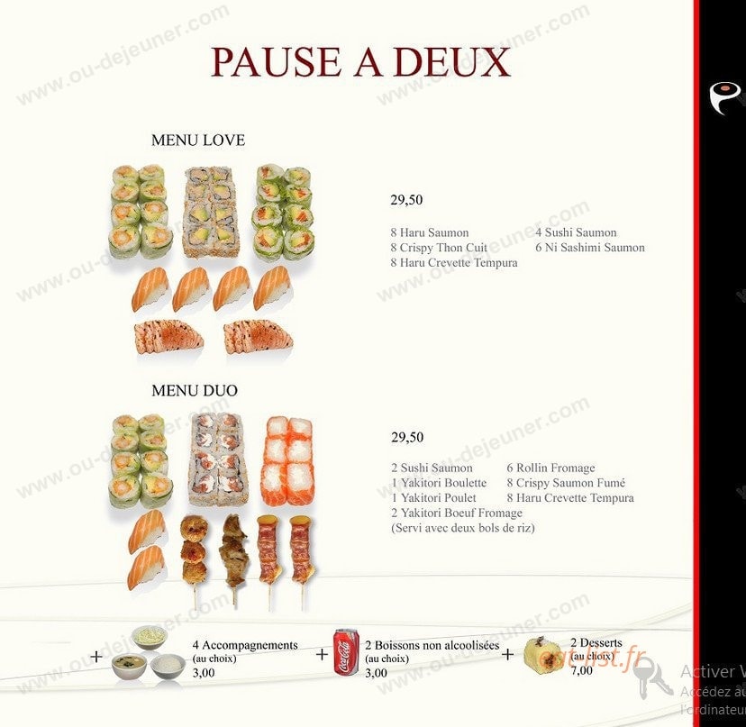 Zen Saï — carte page 4