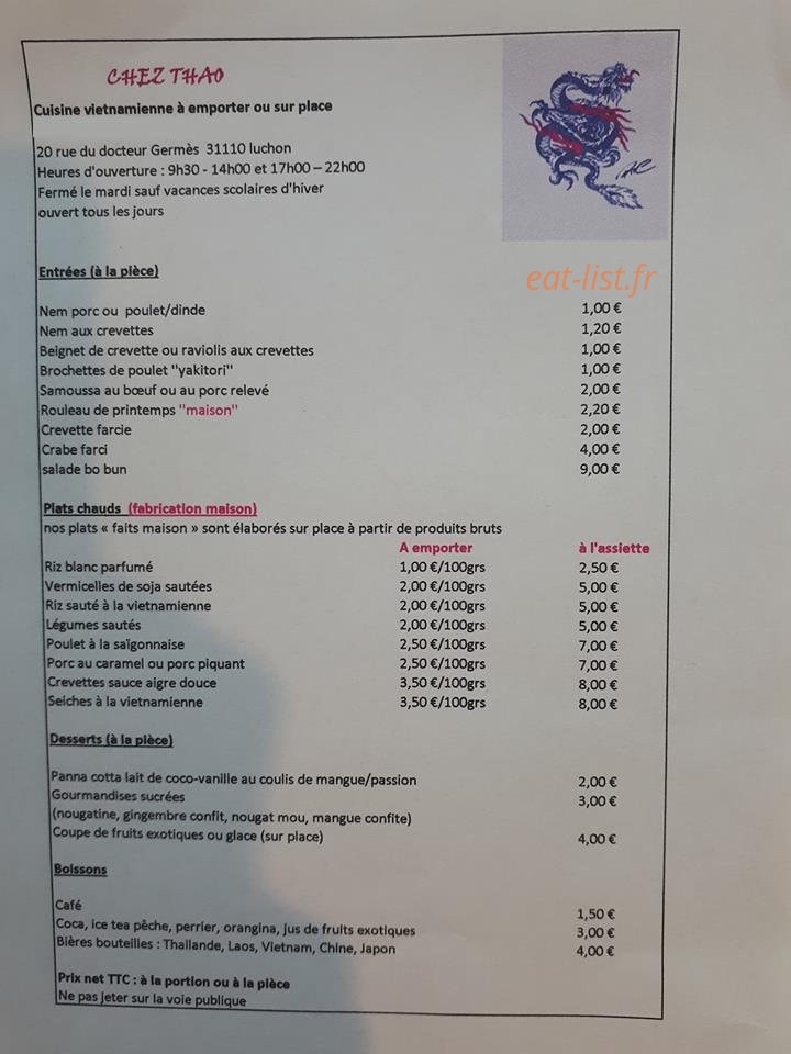Chez thao — carte page 1