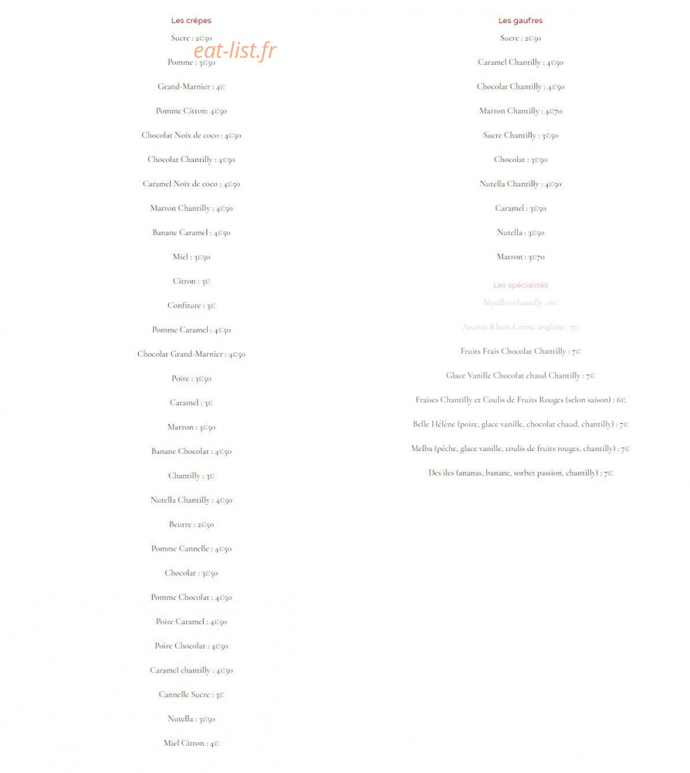 Le Glacier — carte page 3
