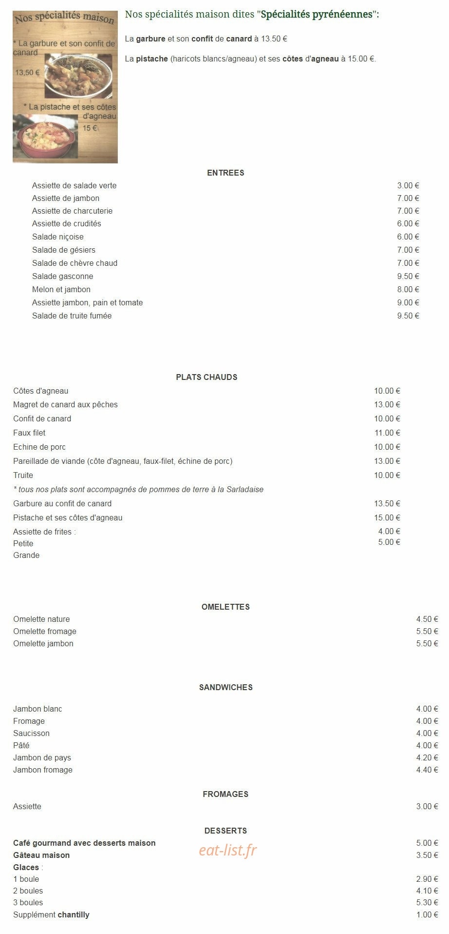 Le Mailh d'Astau — carte page 1