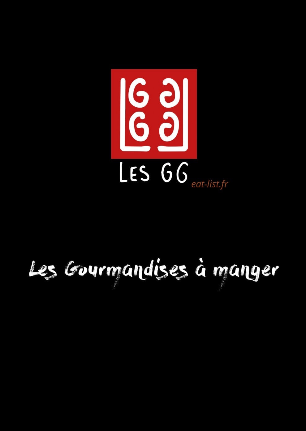 Les Galeries Gourmandes — carte page 1