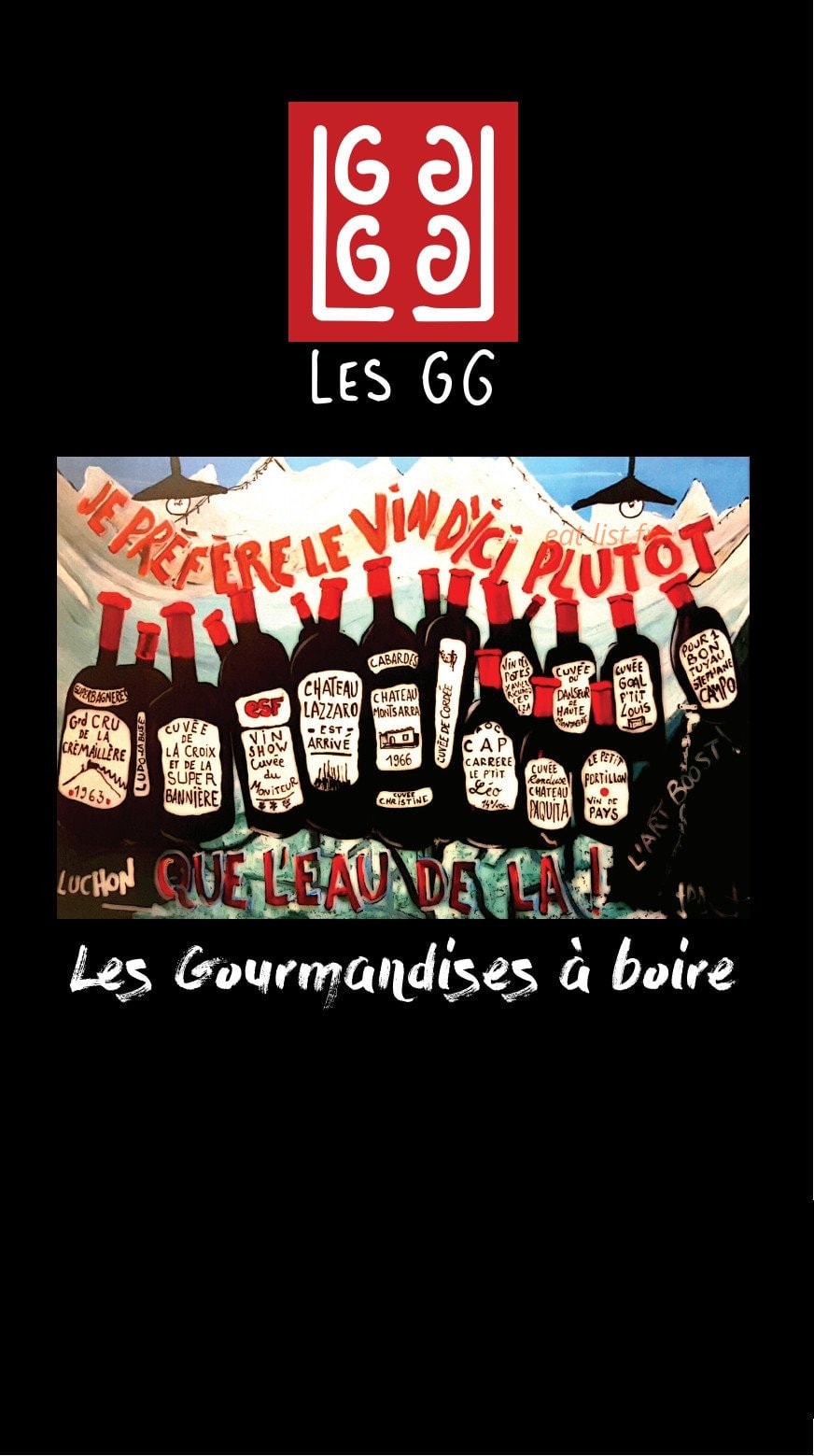 Les Galeries Gourmandes — carte page 3