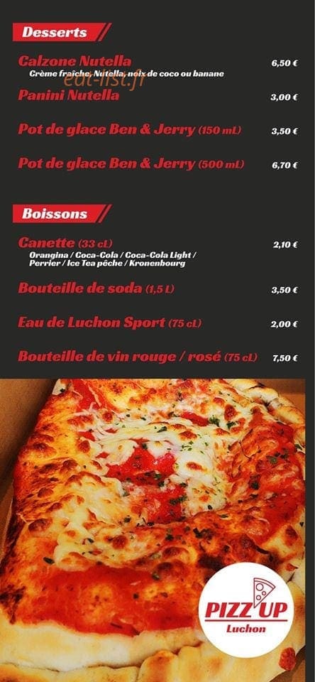 Pizz'Up — carte page 4