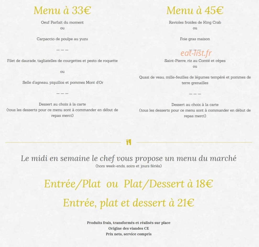 Le Bellevue — carte page 2