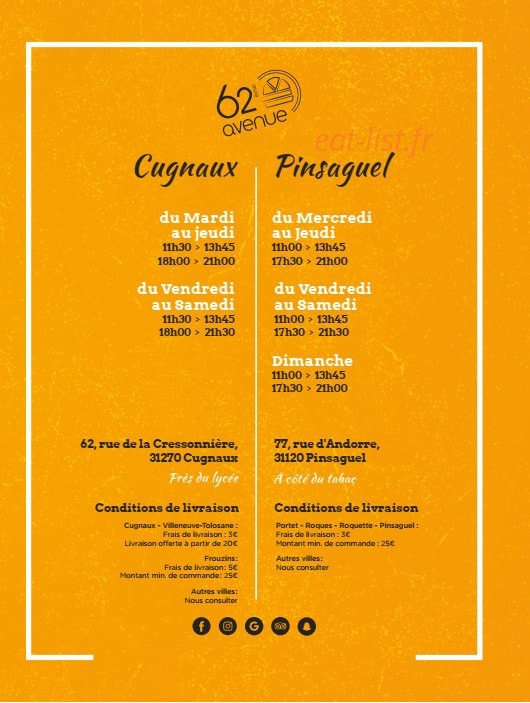 62ème Avenue — carte page 6