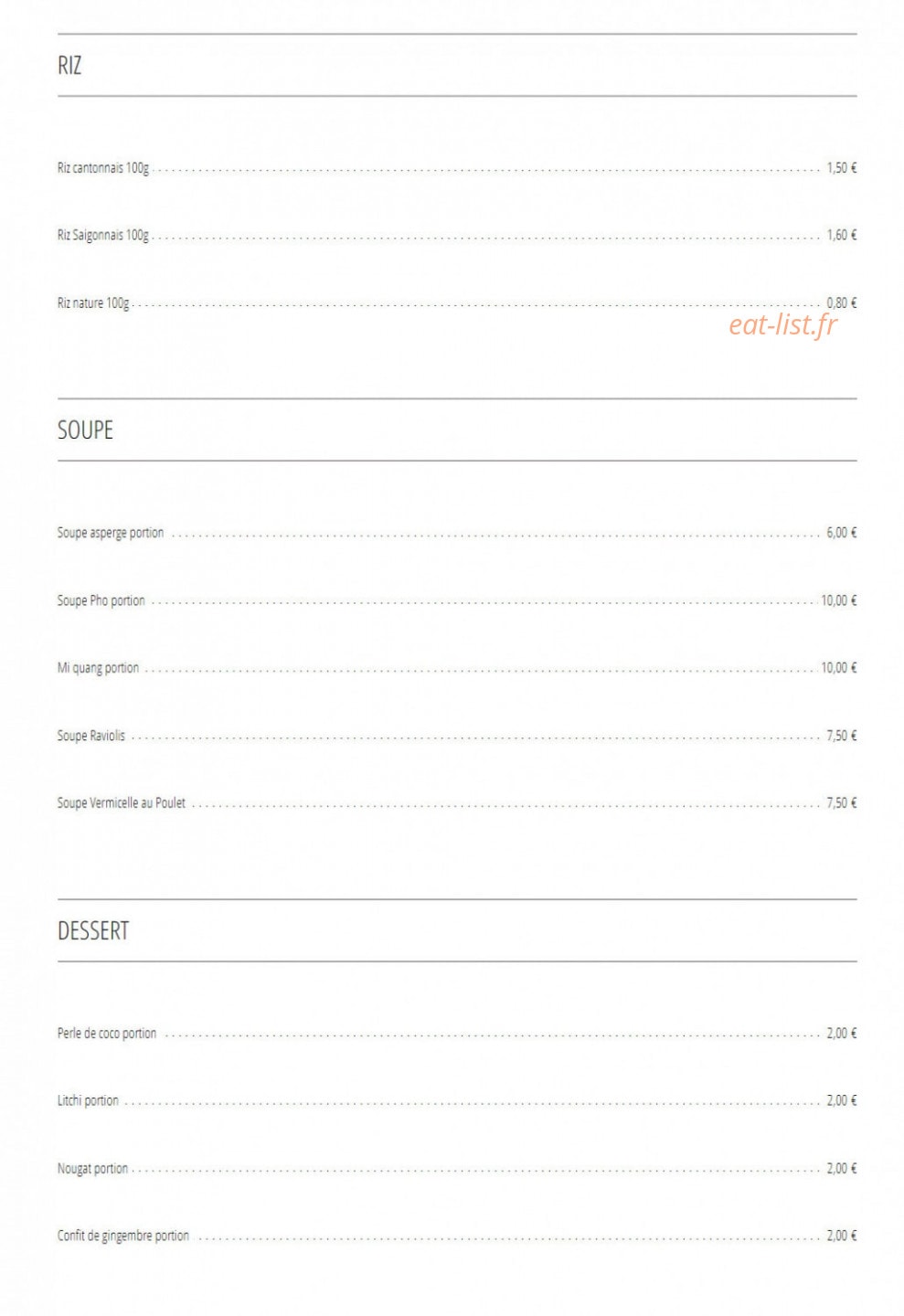 Thai Hoa — carte page 4