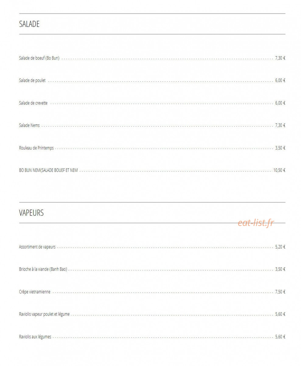 Thai Hoa — carte page 2