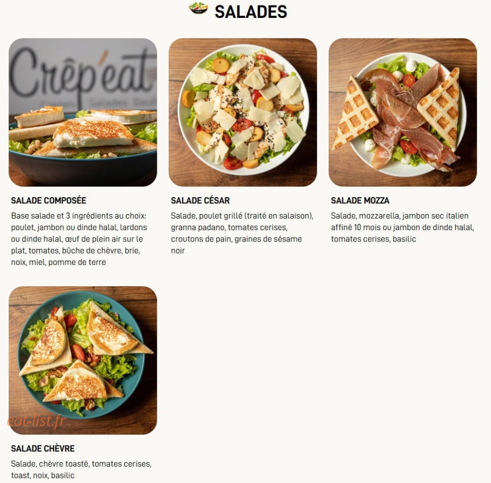 Crep Eat — carte page 4