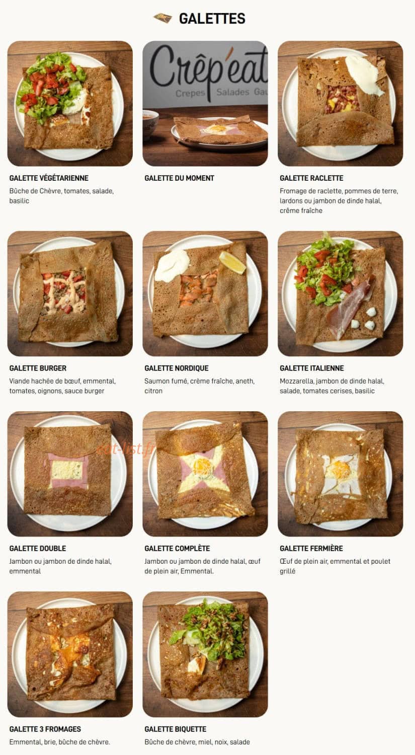 Crep Eat — carte page 3