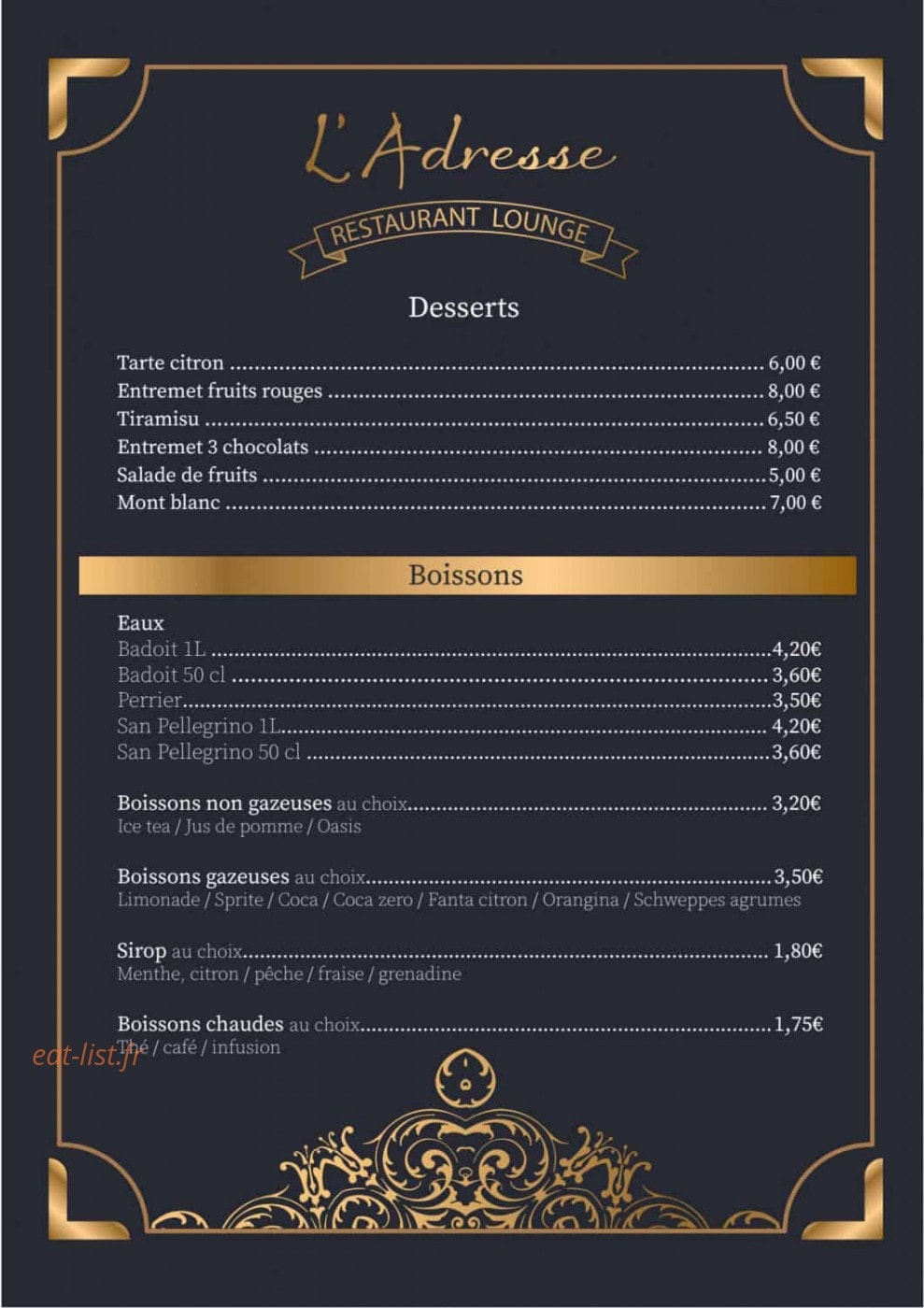 l'adresse — carte page 4