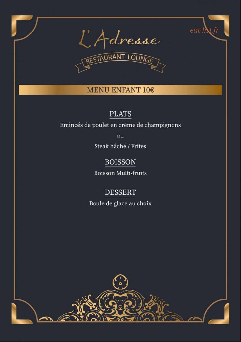 l'adresse — carte page 6