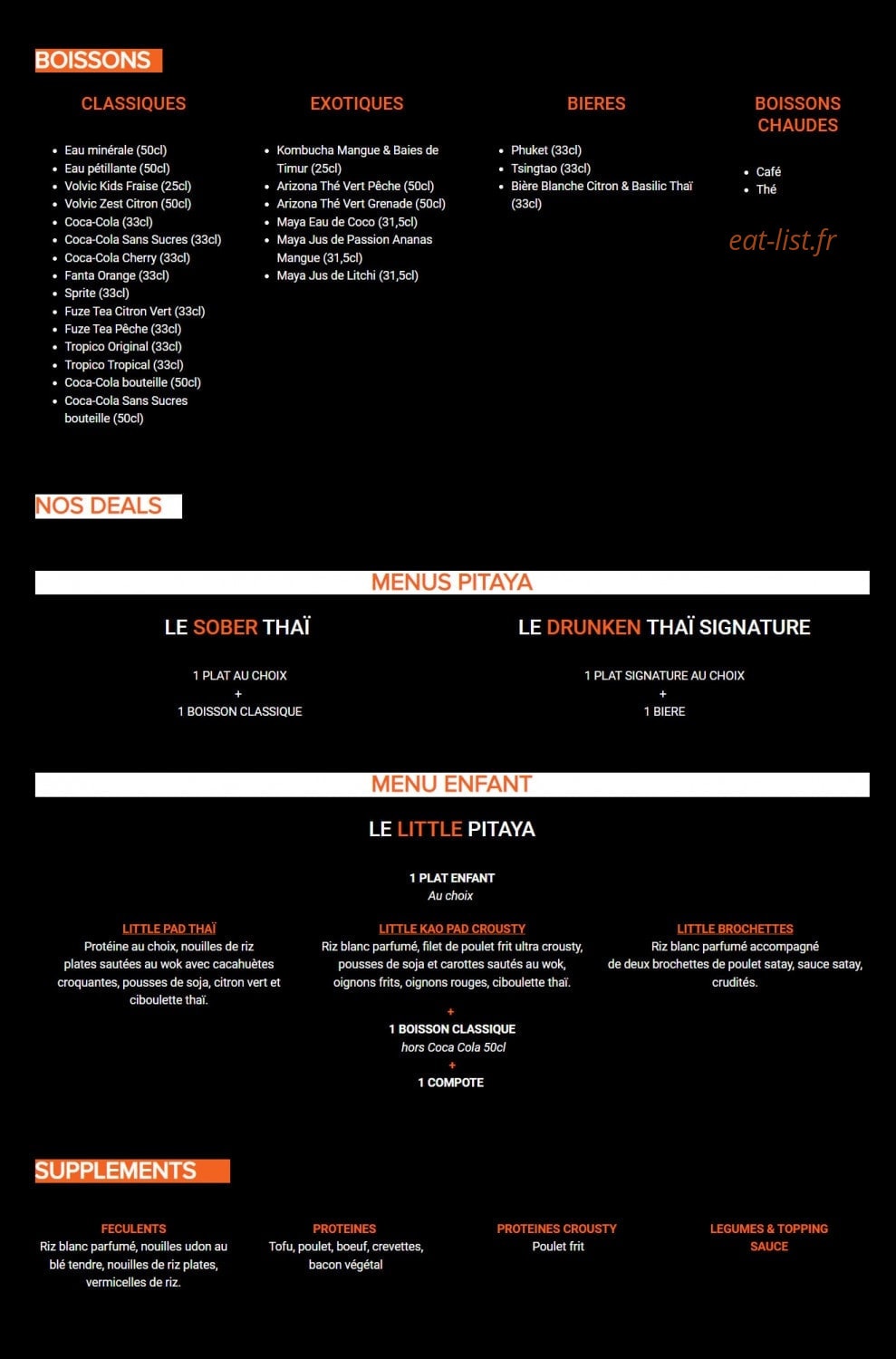 Pitaya — carte page 4