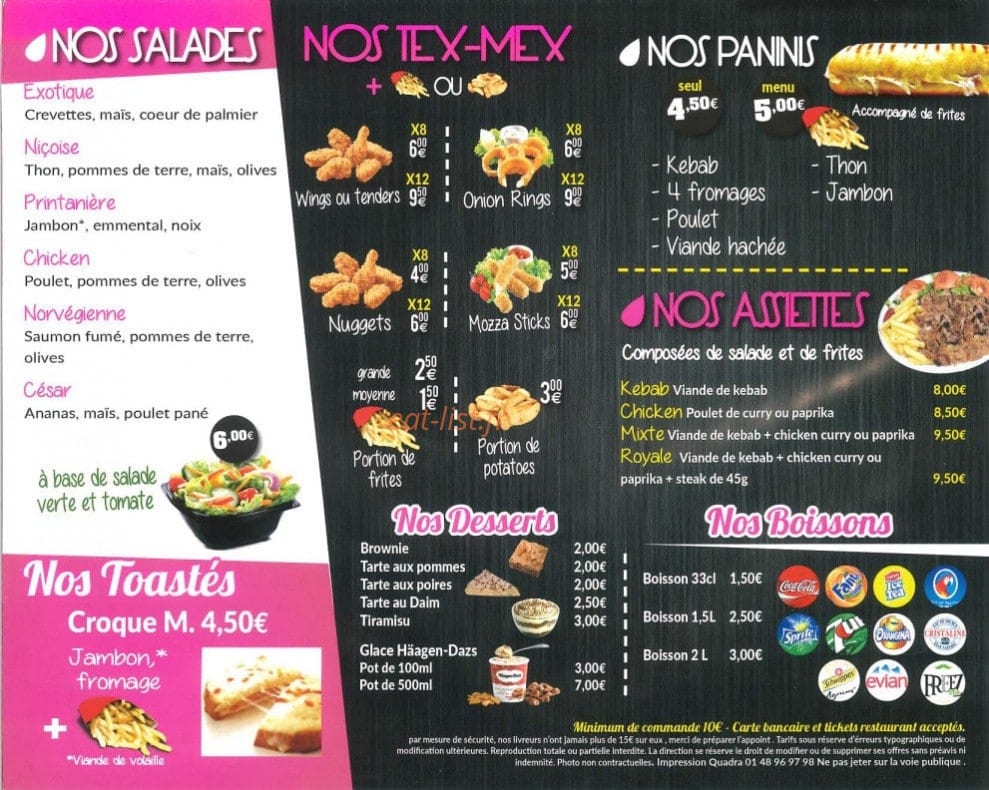 Pizz’Co — carte page 3