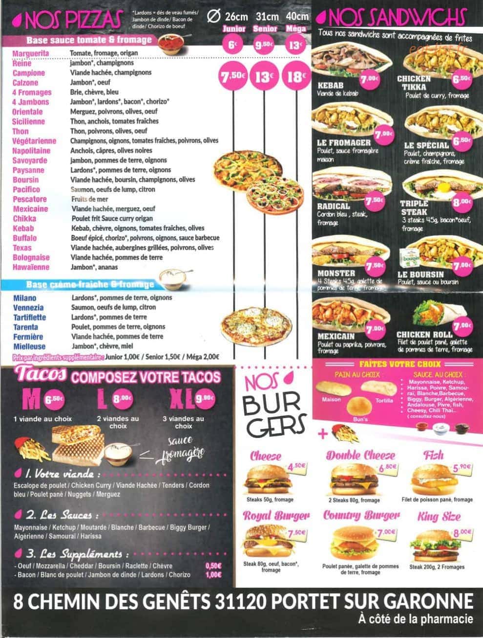Pizz’Co — carte page 2