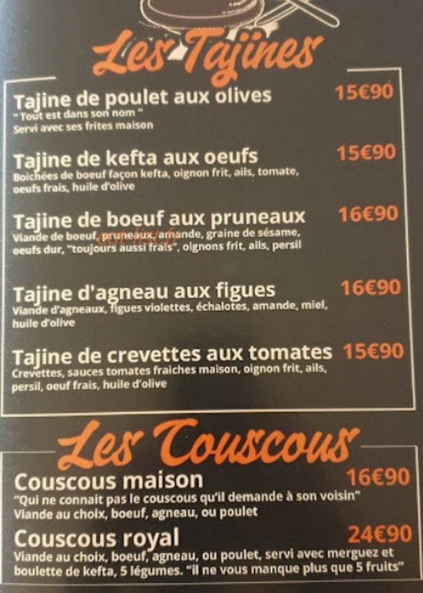 Beef & Grill — carte page 2