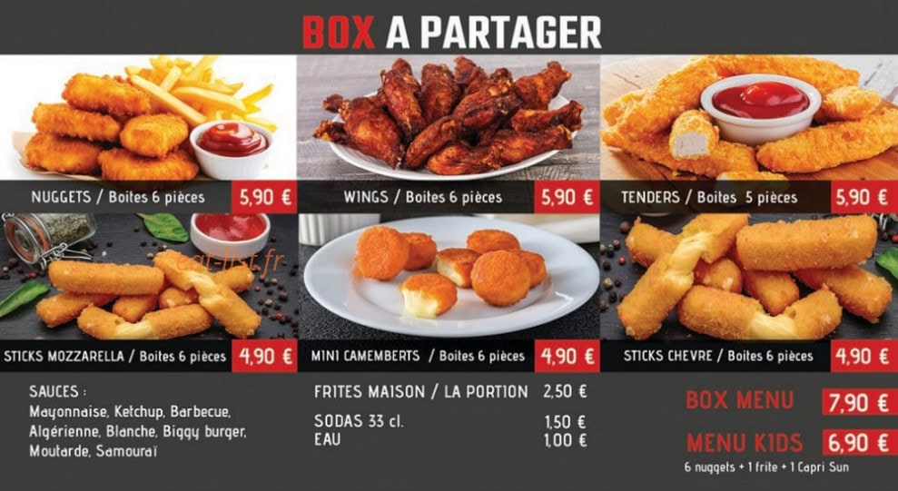 Burger & Co — carte page 2