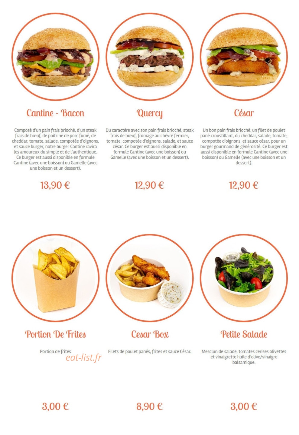Cantine & Gamelle — carte page 6