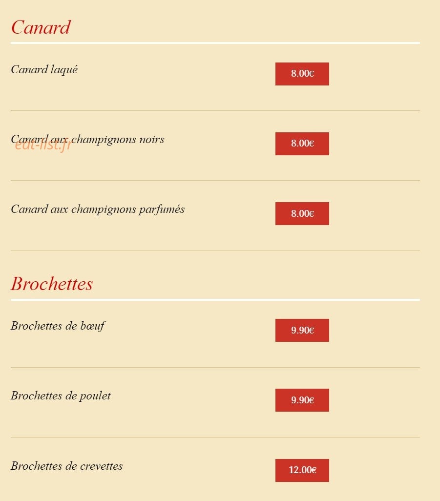 Chez Ay Linh — carte page 5