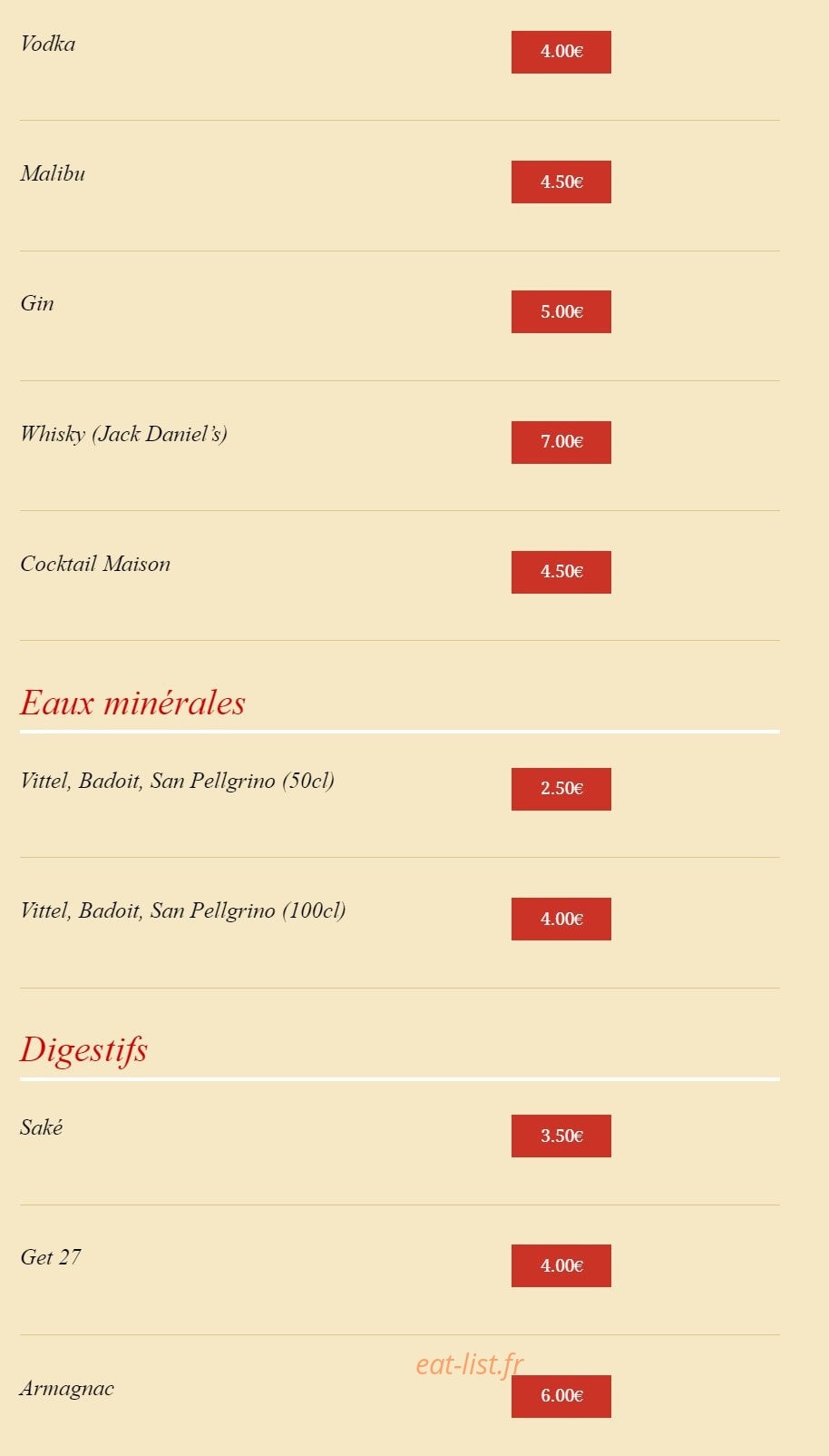 Chez Ay Linh — carte page 12