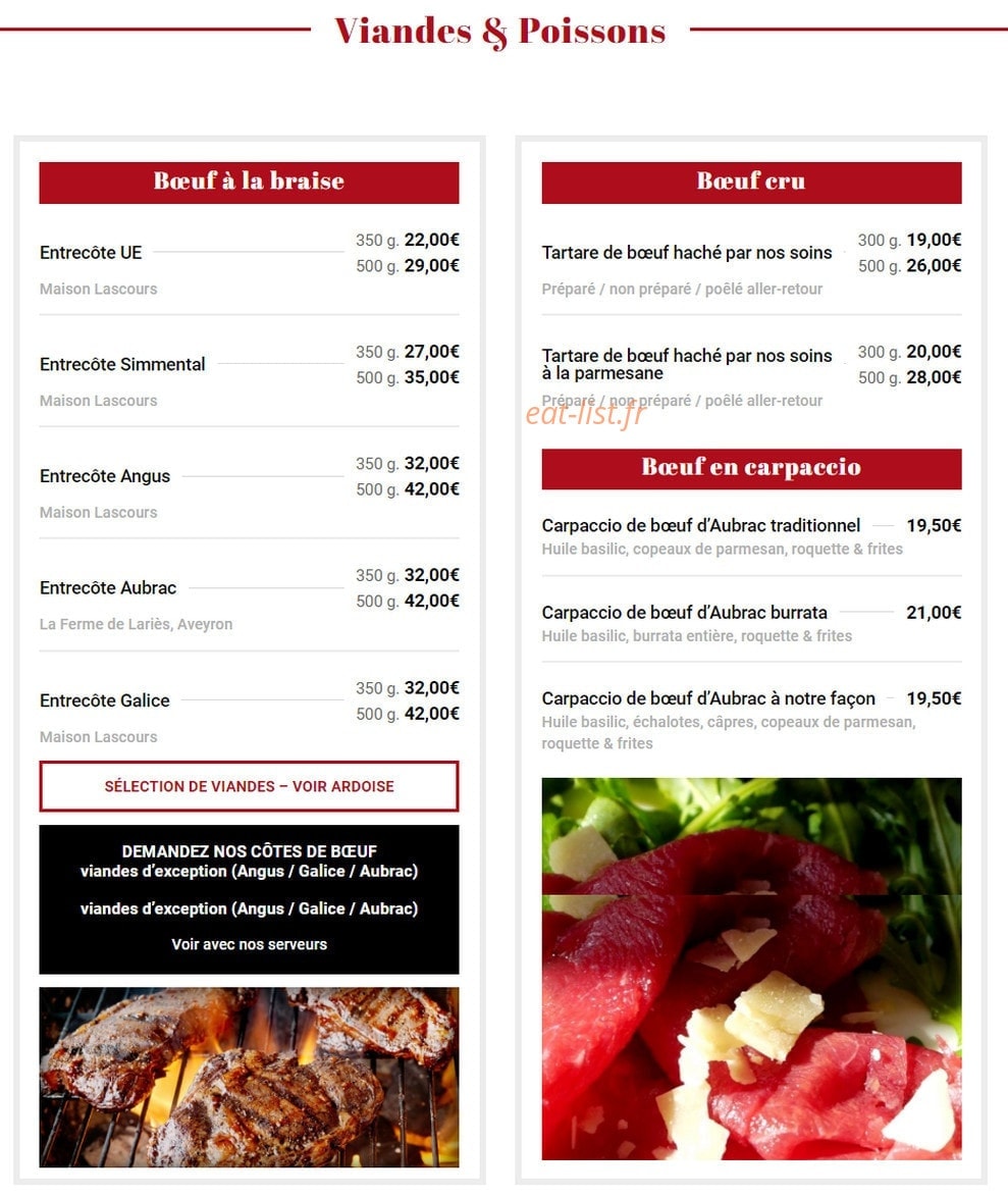 Chez Yvonne — carte page 2