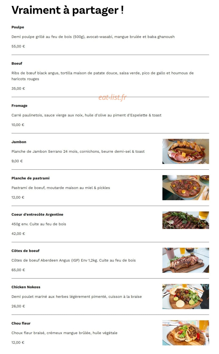 Coco Club — carte page 3