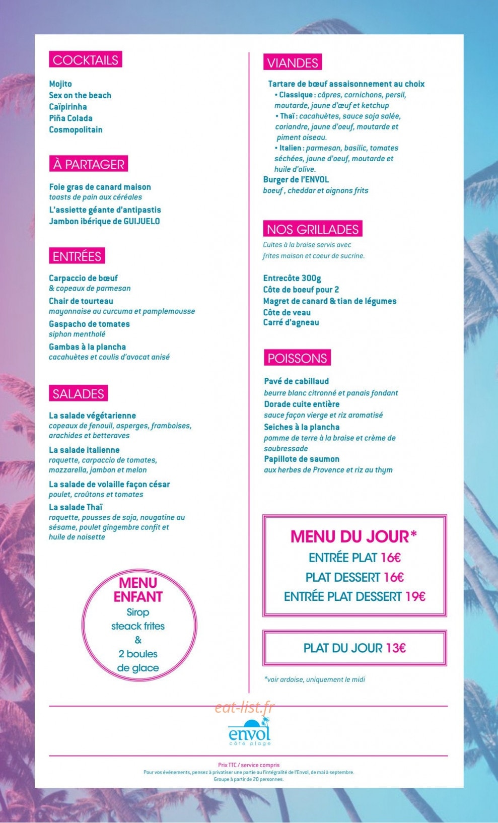 Envol Côté Plage — carte page 2