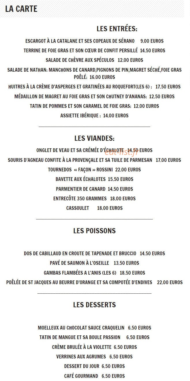 La Brasserie De Nathan — carte page 5
