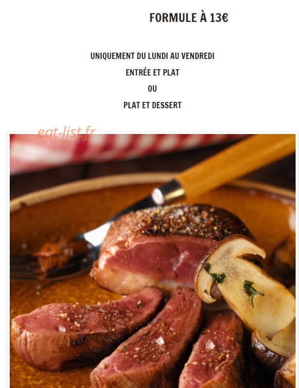 La Brasserie De Nathan — carte page 1