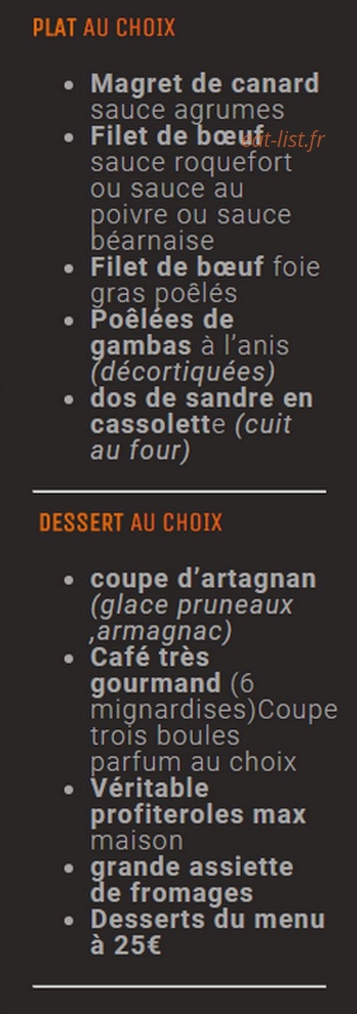 Le Chalet des Moissons — carte page 5