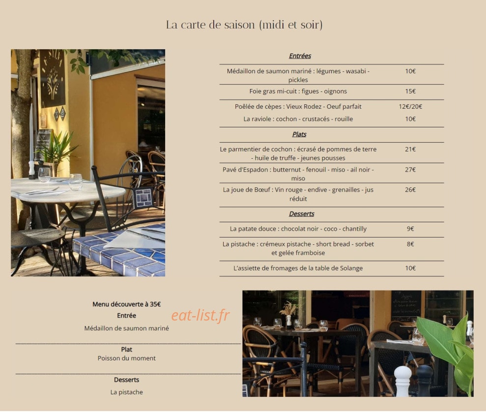 Le Sylva — carte page 1