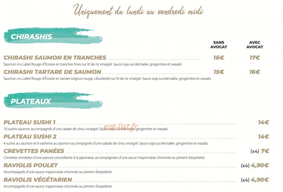 Pop Food Factory — carte page 5