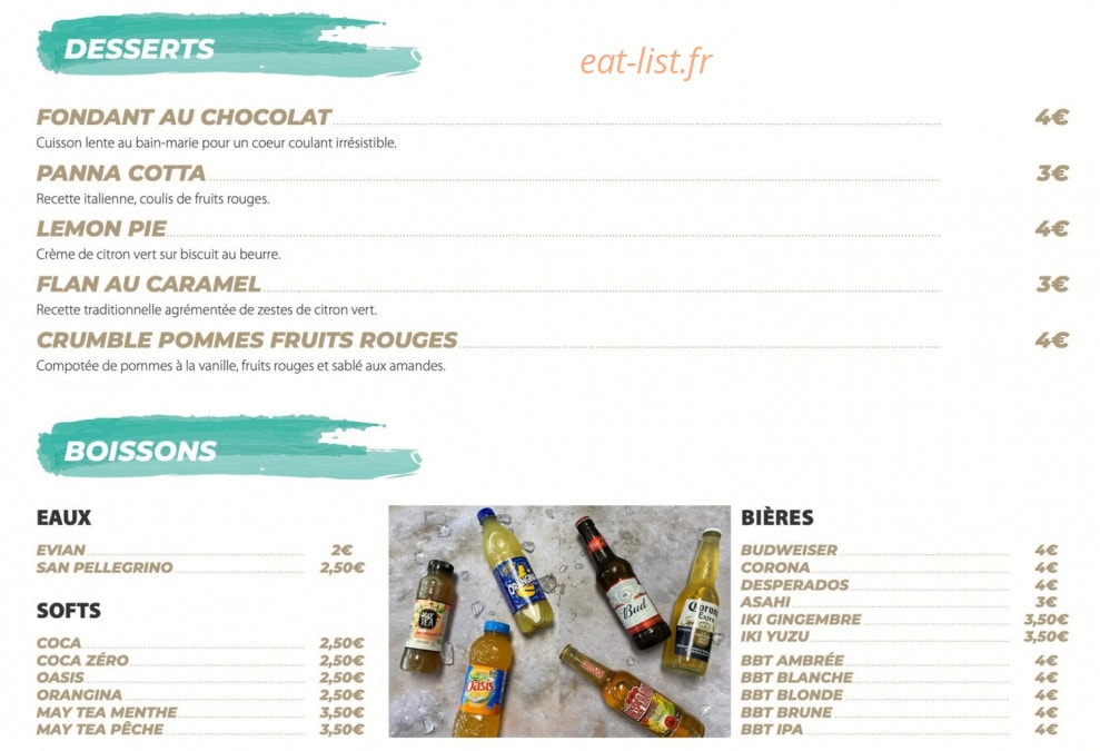 Pop Food Factory — carte page 6
