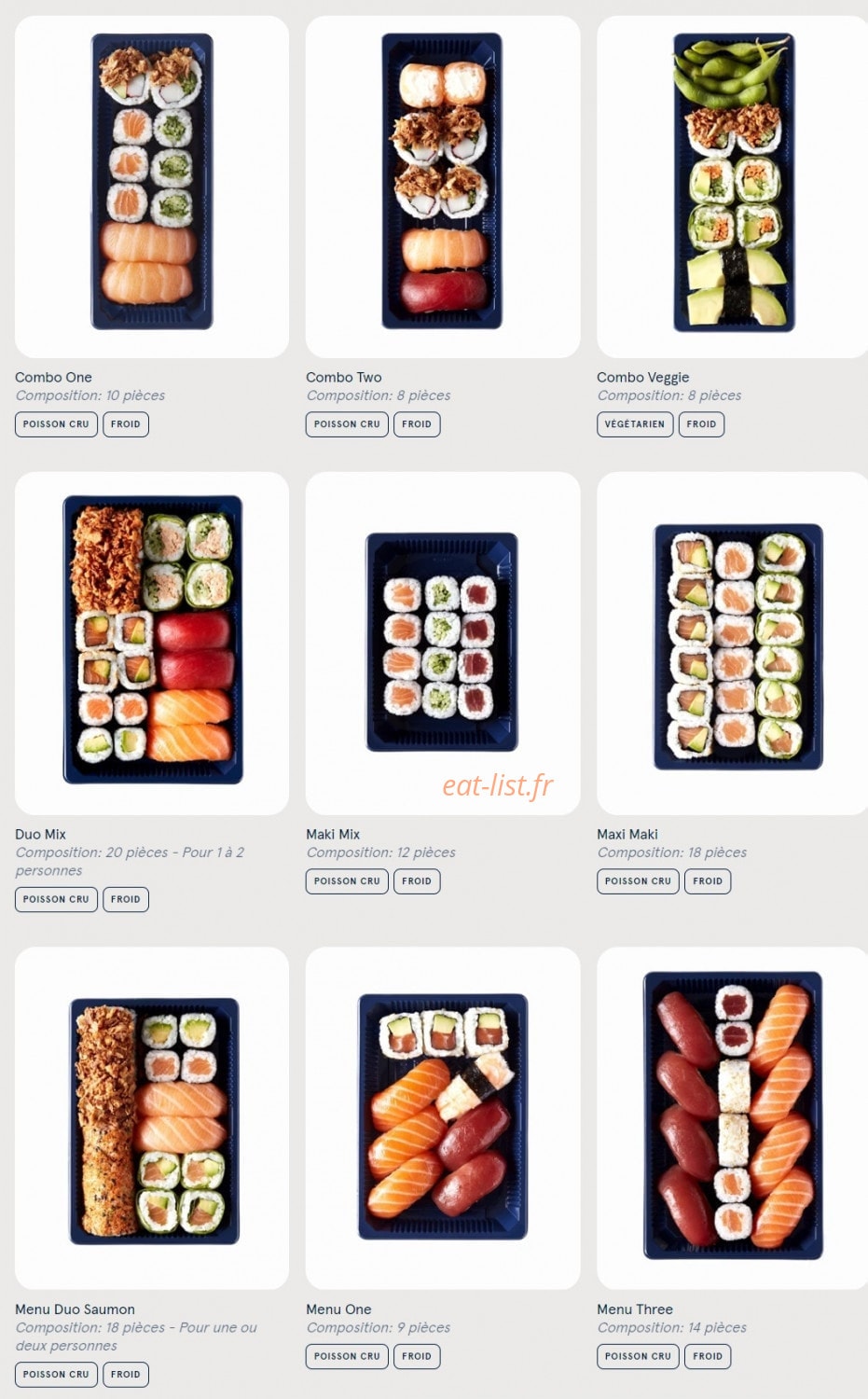 Sushi Daily — carte page 5