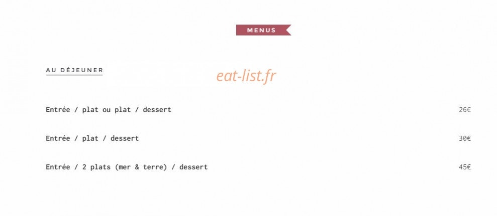 Carte et menu de En Pleine Nature à Quint Fonsegrives — Au déjeuner