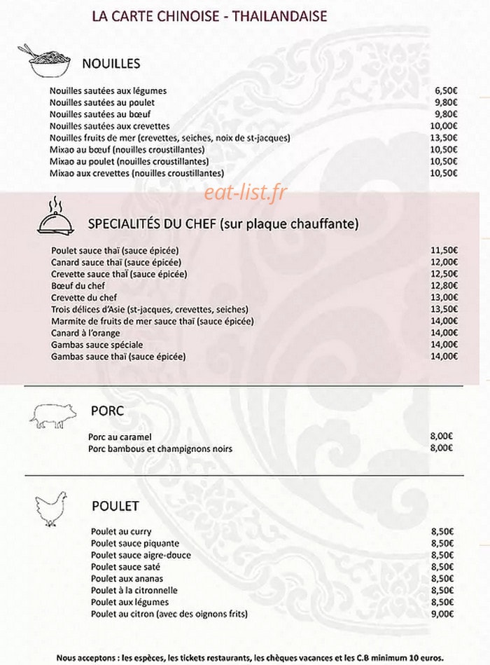 Aux saveurs du Cambodge — carte page 7
