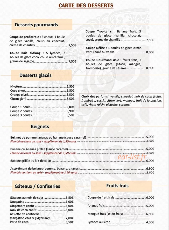 Aux saveurs du Cambodge — carte page 4