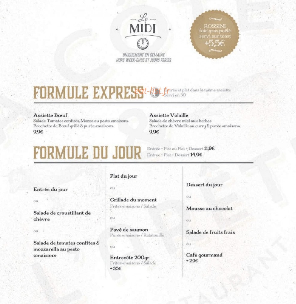 La Côte & l'Arête — carte page 3