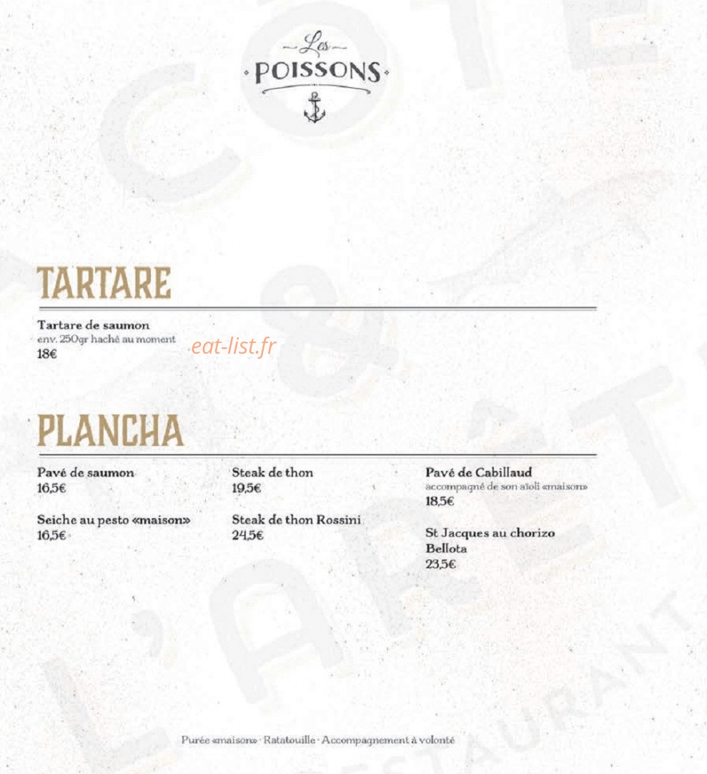 La Côte & l'Arête — carte page 6