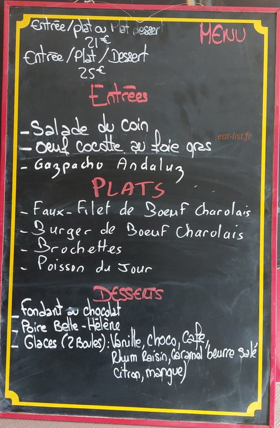 Chez Manu — carte page 2