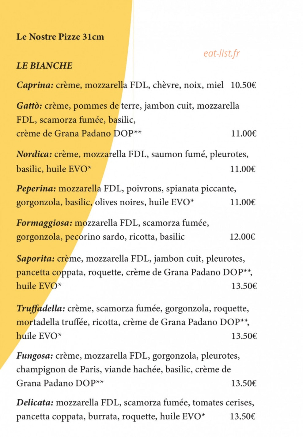 N'ataPizza — carte page 3