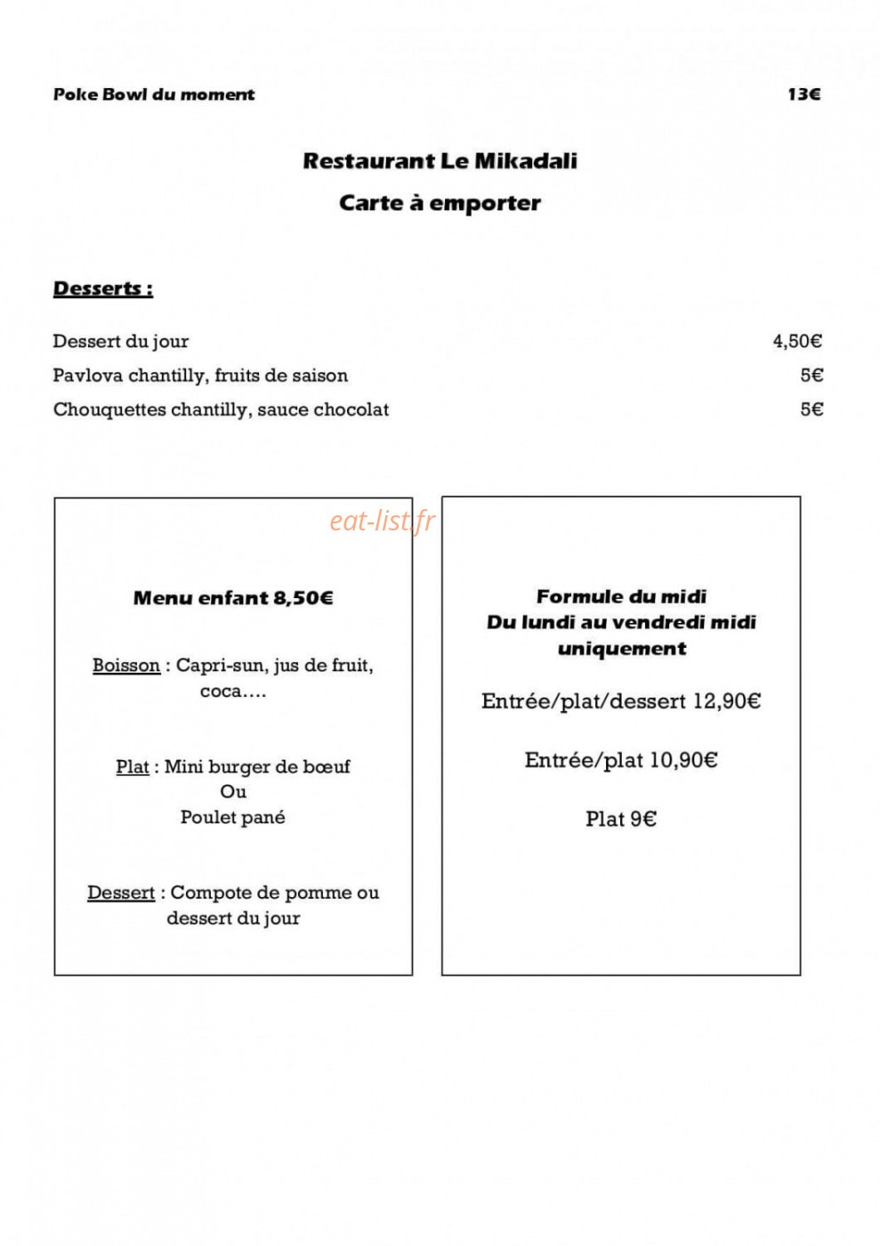 Le Mikadali — carte page 2
