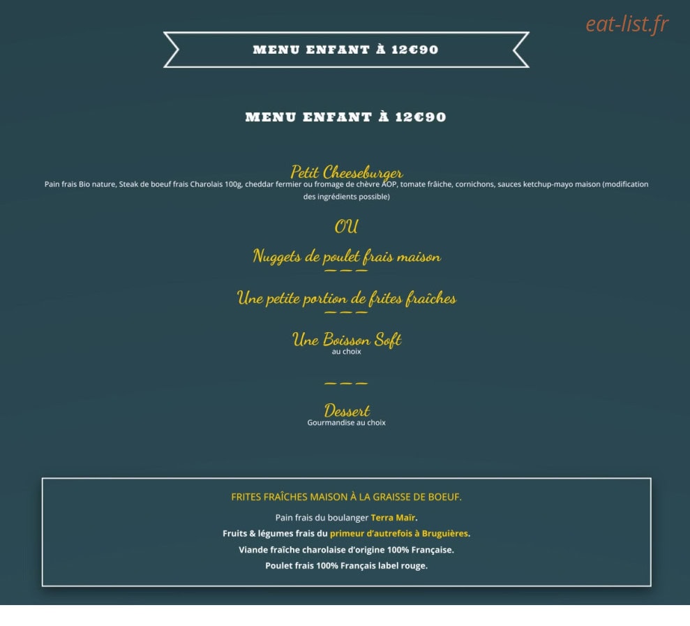 La Cassine du Burger — carte page 2